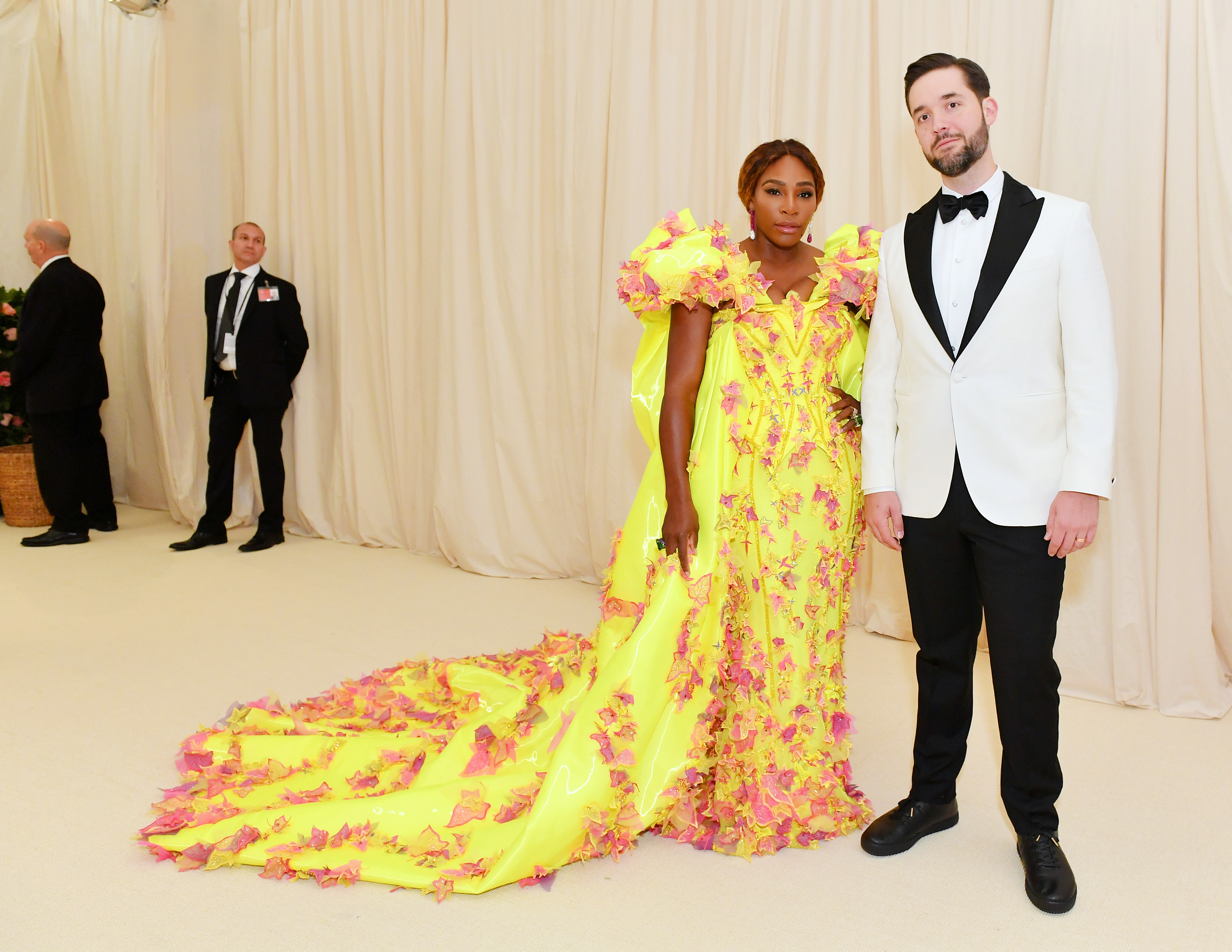 Serena Williams and Alexis Ohanian attending the Met Gala in 2019.